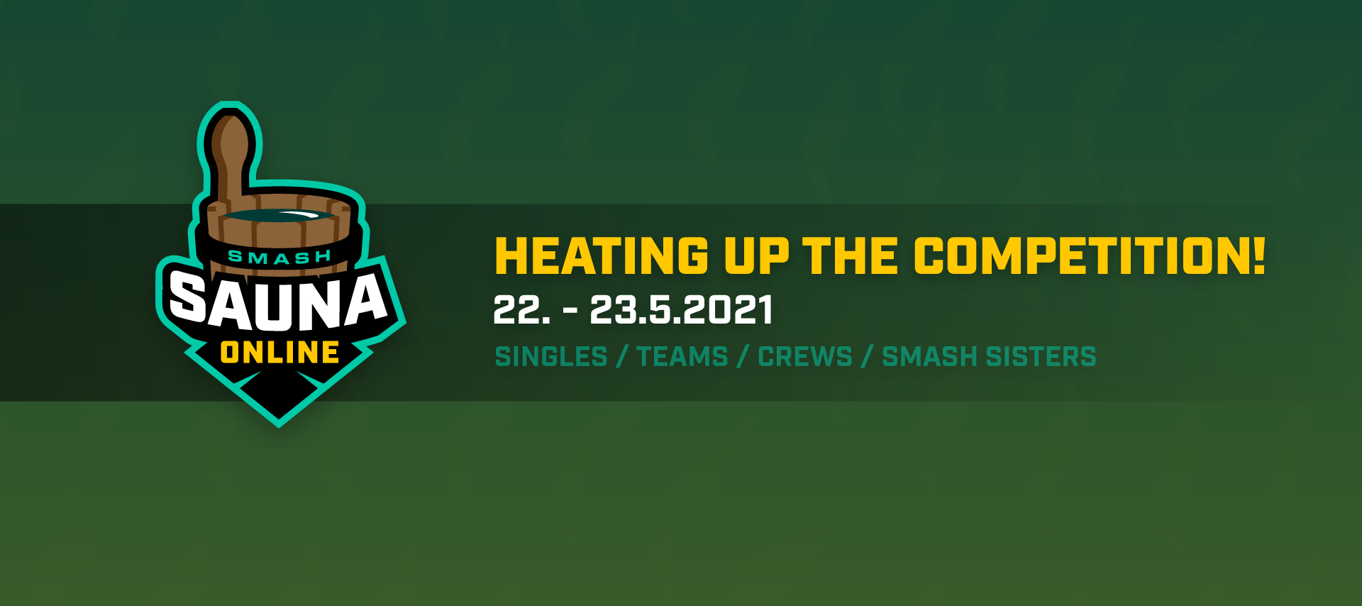 Smash Finland promotional rollup and t-shirt designs.